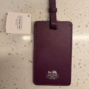 Coach Leather Luggage Tag NWT